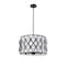 Z-Lite Harden Pendant, 5-Light, 18.25 In.W x 11.75 In.H, Matte Black/White 1948P18-MB - alternate 3